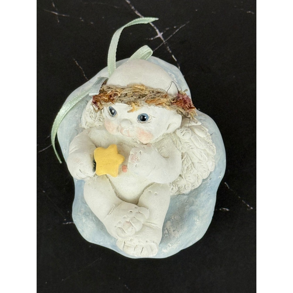 VTG 1994 Dreamsicle Angel Cherub on Cloud with Star Figurine "Newborn Cherub"